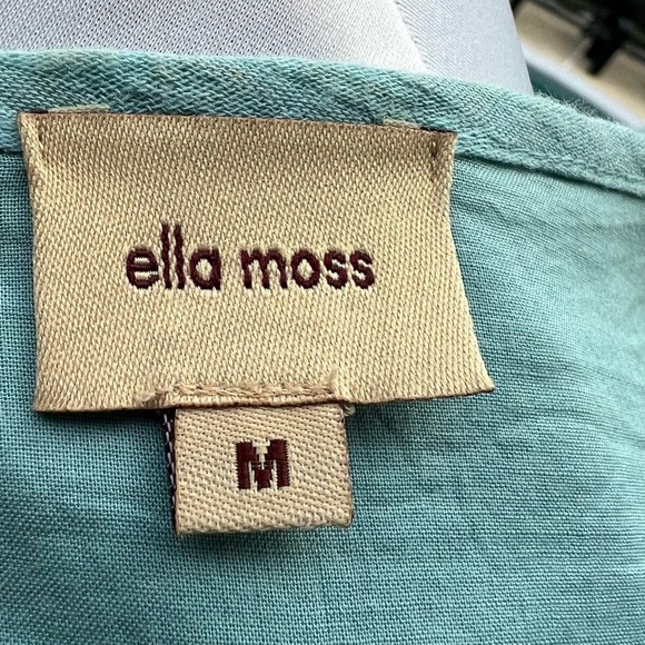 Ella Moss Medium M Short SleevesStyle# gz 5157 Blue - Picture 8 of 9